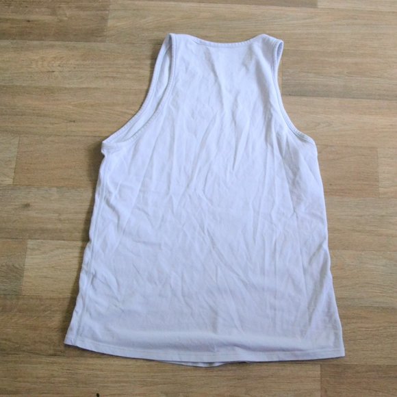 Nike Crewneck Tank Top Pink Logo Muscle Tank Size Small - Picture 2 of 3